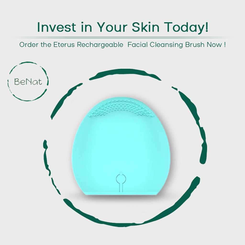 QuoiVital Facial Cleansing Brush-Deep Clean & Skin Glow