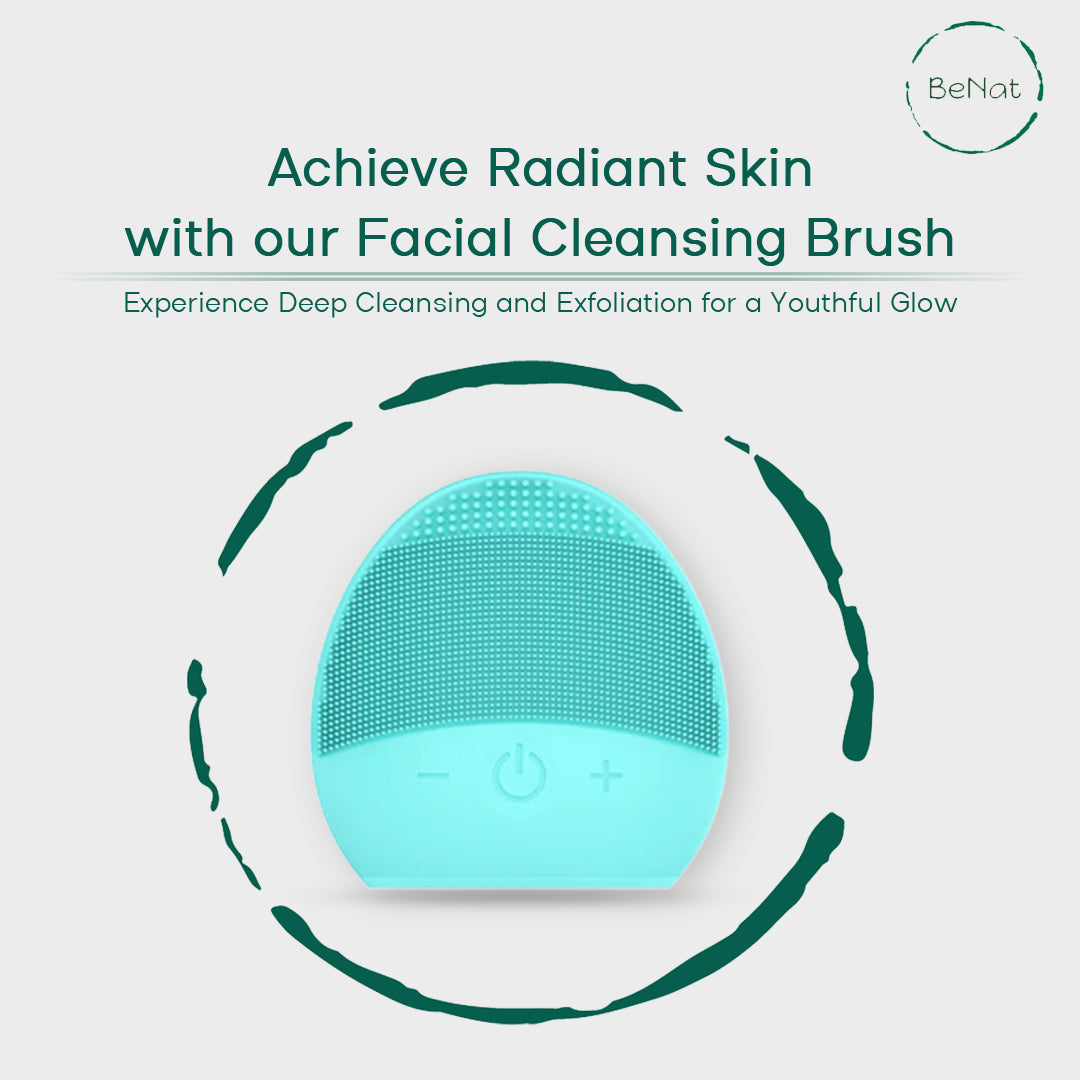 QuoiVital Facial Cleansing Brush-Deep Clean & Skin Glow